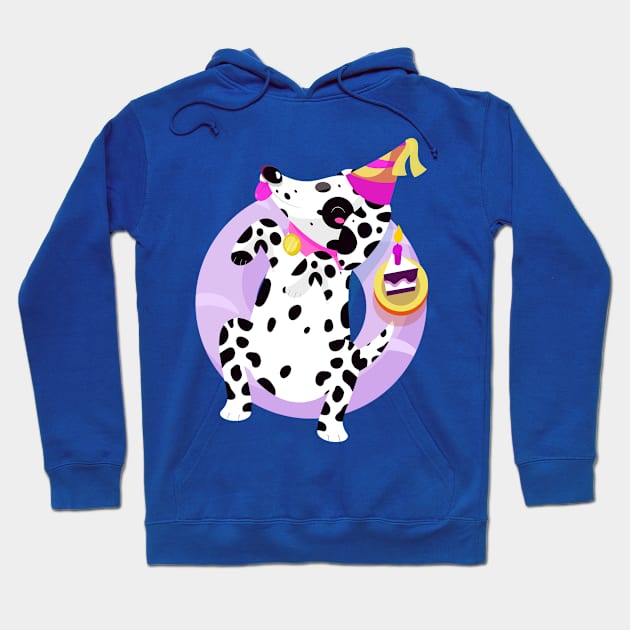 Dalmation Dog Funny Hoodie by Mako Design 